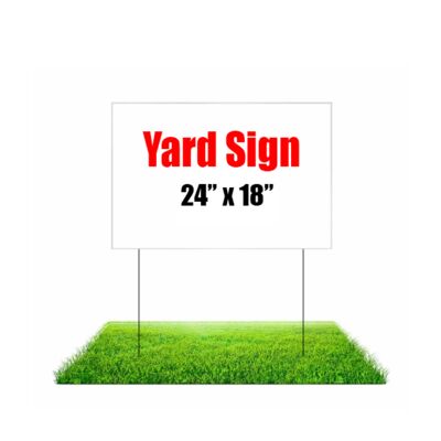Single-Sided Yard Sign Print + Placement  Thumbnail
